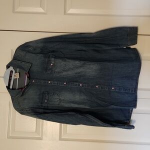Legendary Whitetails Distressed Jean Shirt, Women's Size XL